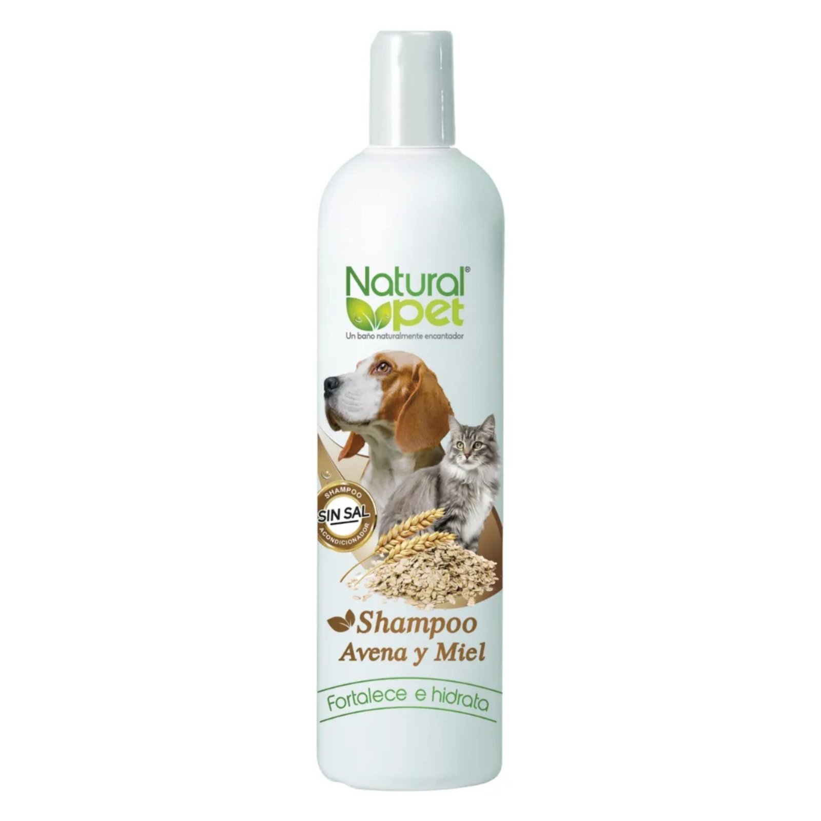Natural Pet Shampoo Avena y Miel 16 oz