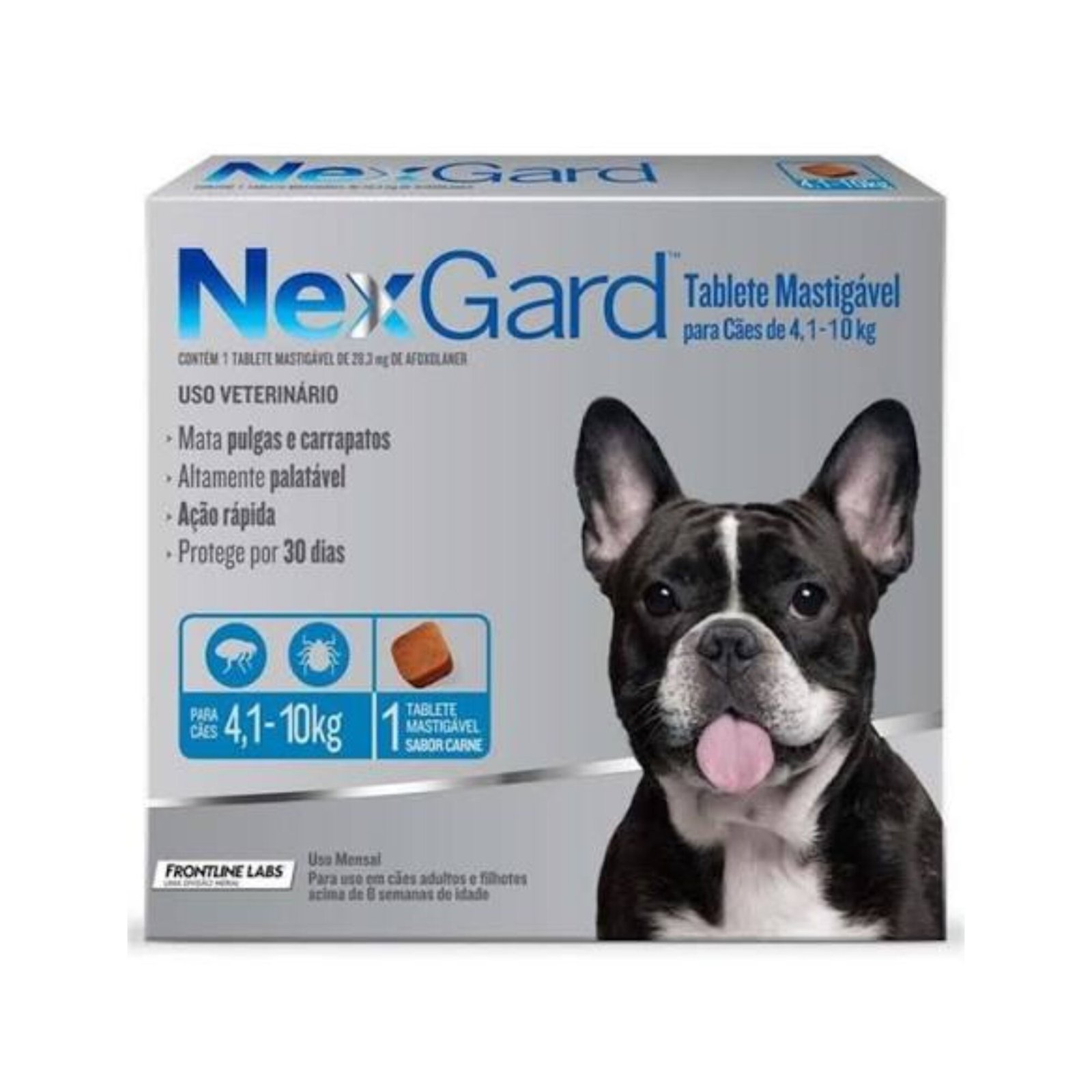 NexGard Original 28.3 mg – 1 Tableta De 4.1 kg a 10 kg (1 Mes)