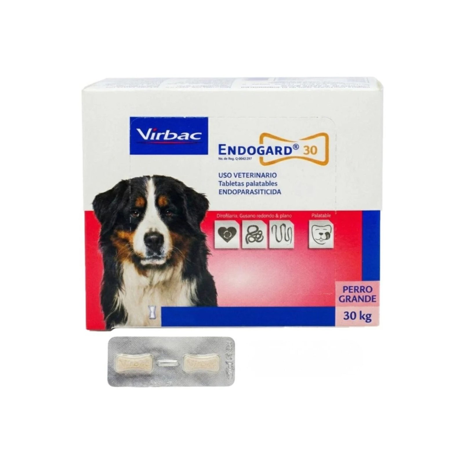 Endogard 30 kg – Blíster 2 tabletas
