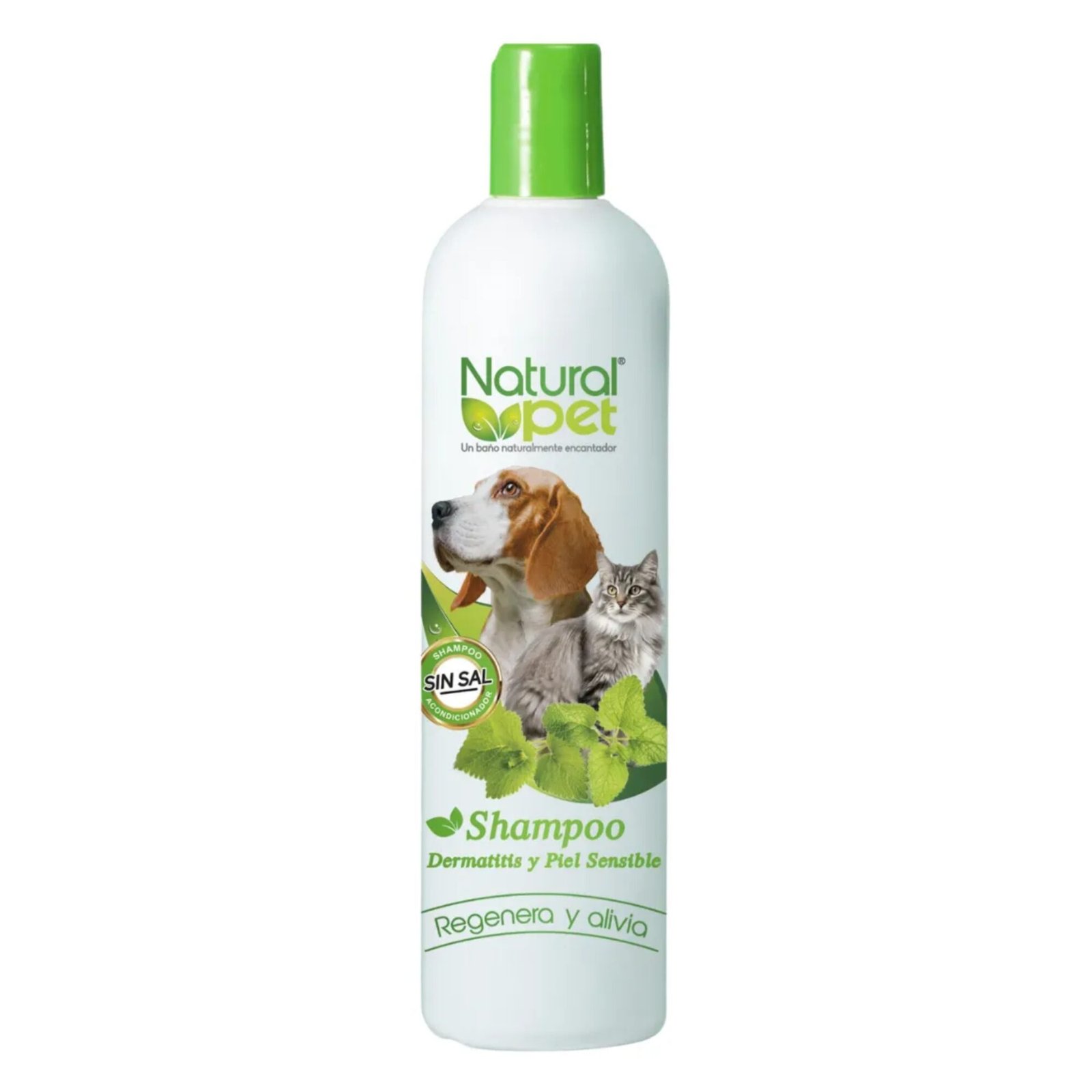 Natural Pet Shampoo Dermatitis y Piel Sensible 16 oz