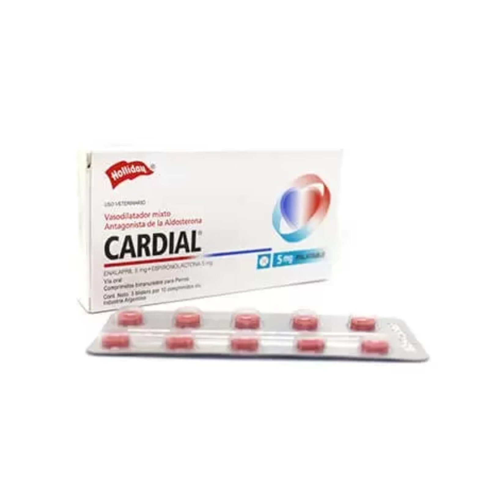 Cardial® 5 mg – Caja 30 Comprimidos/ Blister de 10 tabletas
