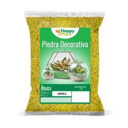Happy Plant  Piedras Decorativas Amarilla 1kg