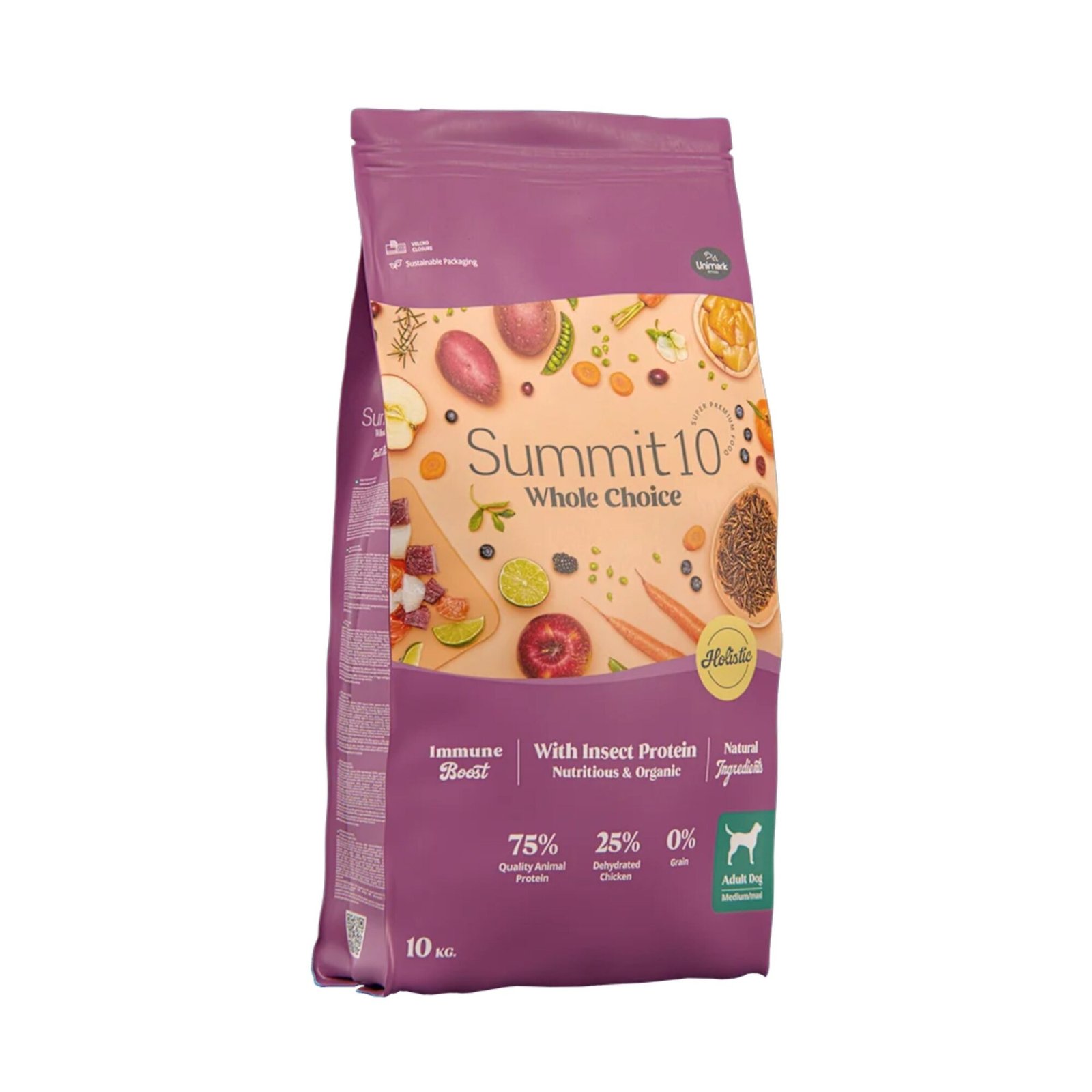 Summit10 Perros Adultos todas las razas Whole Choice proteína de Insectos 2kg