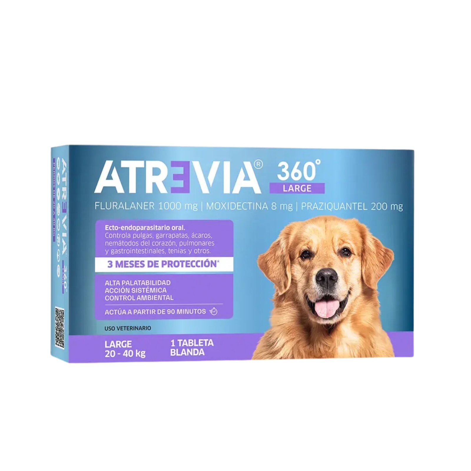 Atrevia 360° Large Perros para pesos 20-40kg (3 Meses)