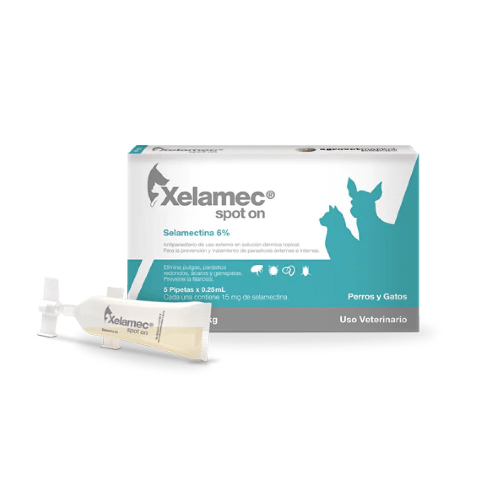 Pipeta Xelamec De 2.5 - 5 Kg Perro Y Gato - Unidad