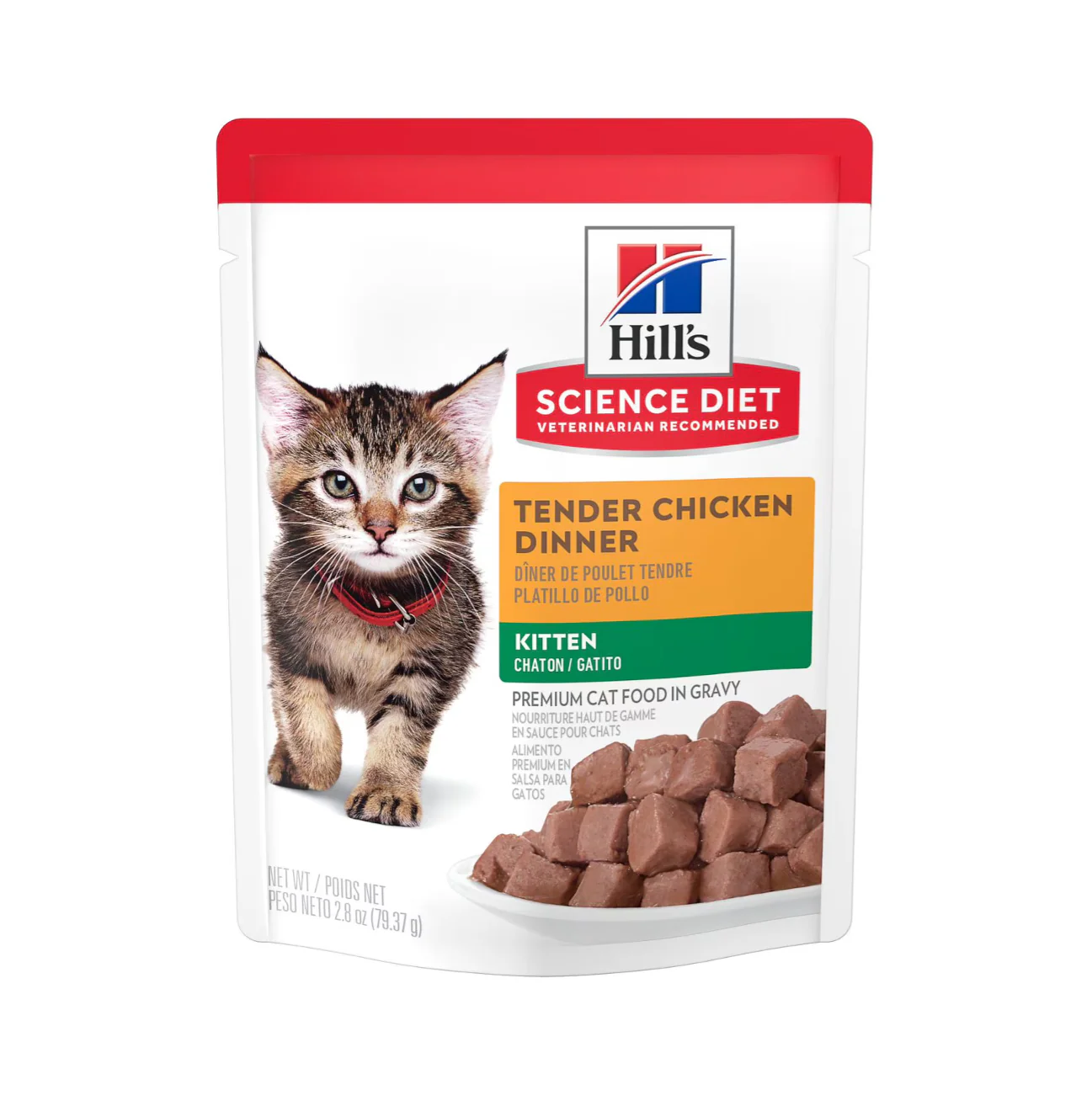 Sobre Alimento húmedo Hills Kitten Pollo 2.8 Onz