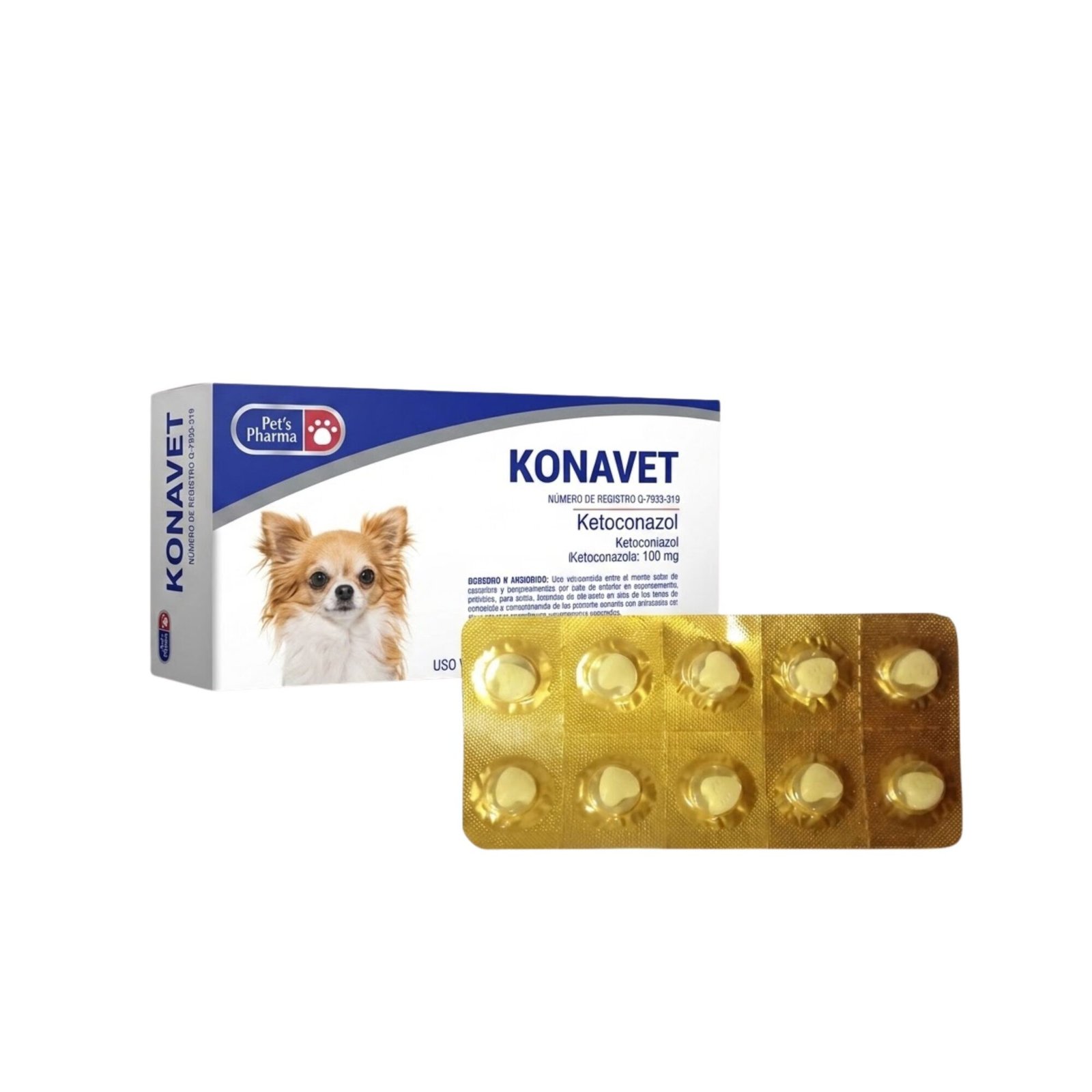 Konavet Antibiotico (Ketoconazol) 100 Mg Tableta