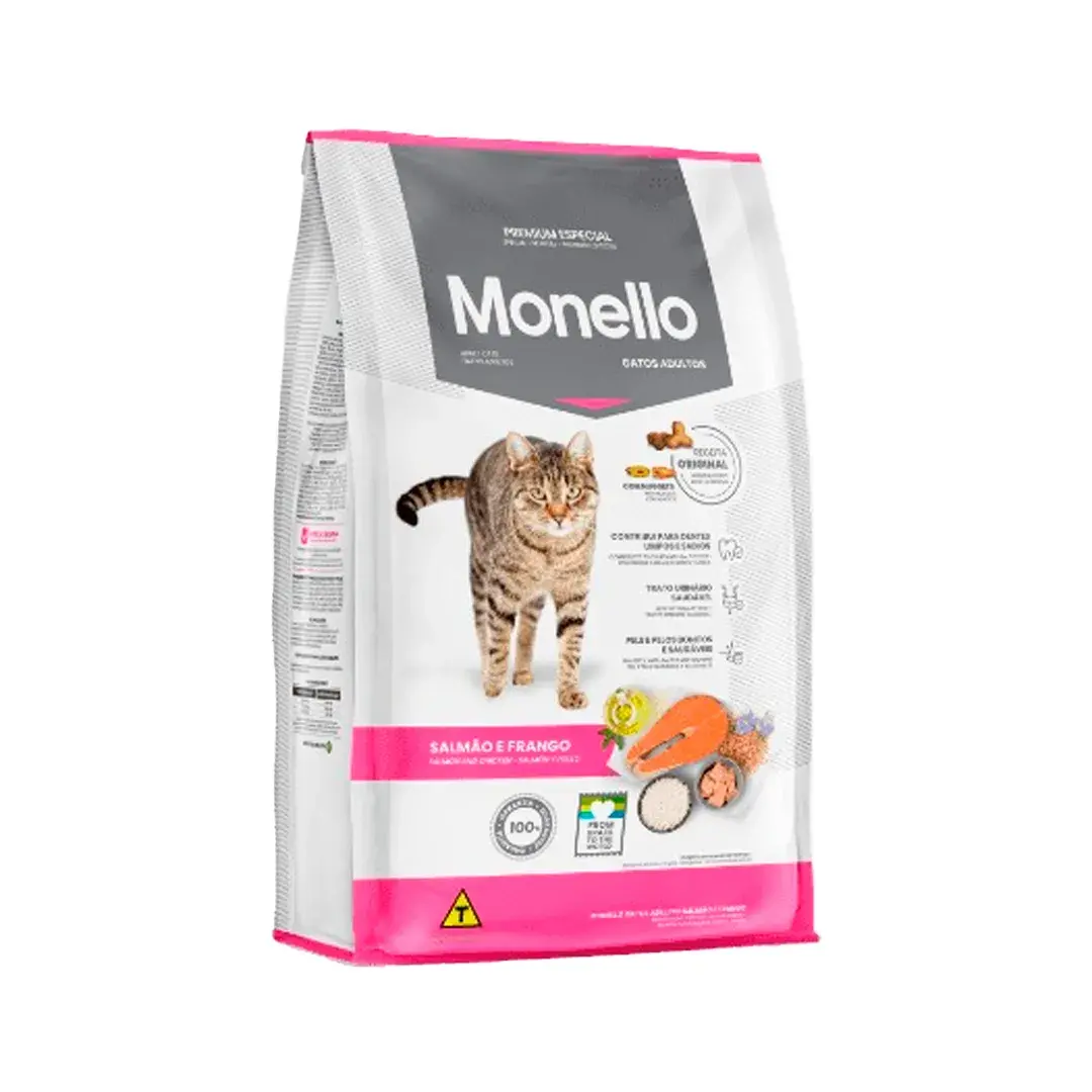 Monello Gatos Adultos Salmon Y Pollo