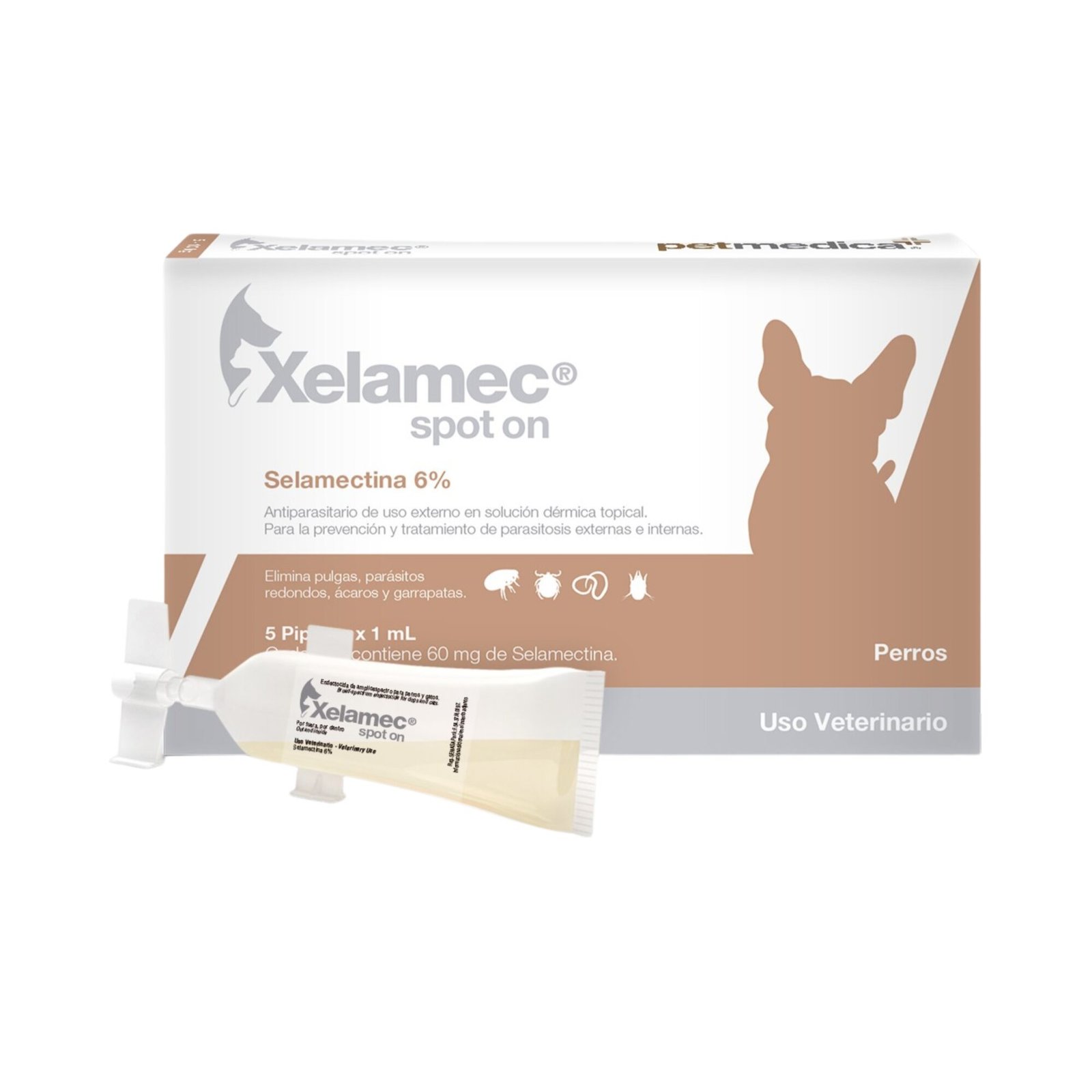 Pipeta Xelamec 5-10kg Perro Y Gato – Unidad