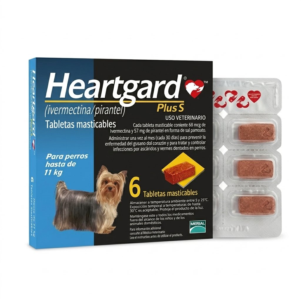 Heartgard Plus Talla S desparasitante para Perros de 11 a 25 lb (5 a 11 kg)